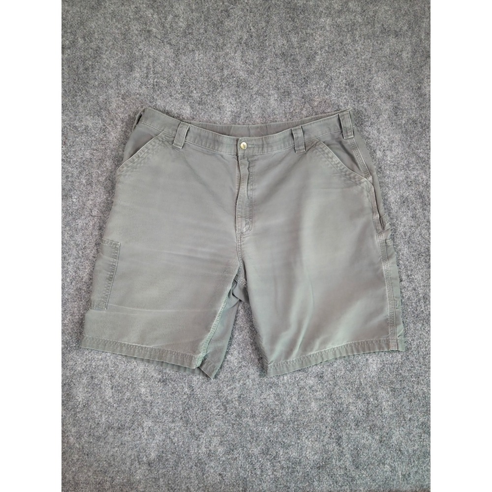 Carhartt B147 FAT Canvas Work Shorts Mens 42 Gray Original Fit Utility Pocket
